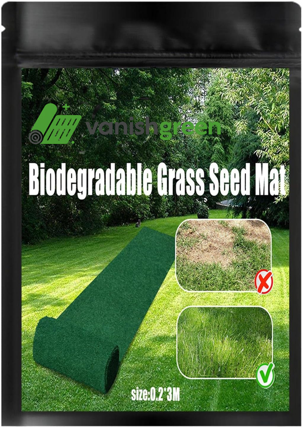 VanishGreen™ Biodegradable Grass Mat